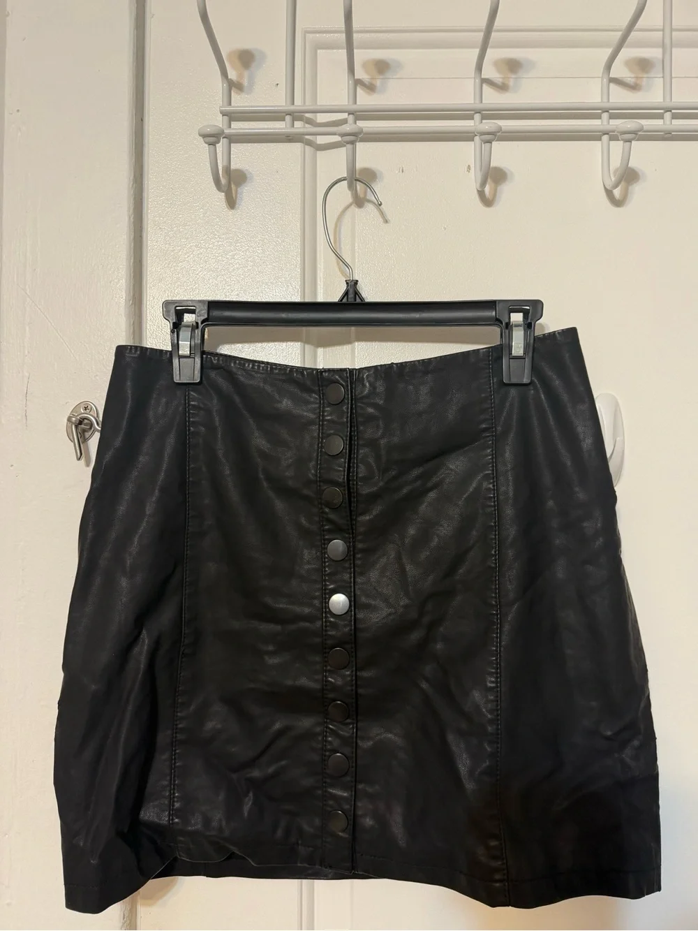 Free People Leather Mini Skirt